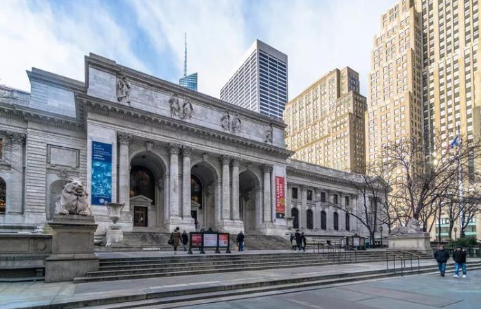 Exterior view of New York Public Library